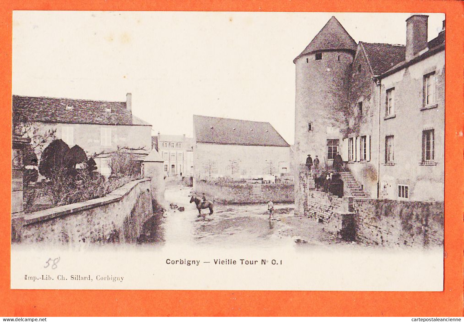 00084 ● CORBIGNY 58-Nièvre Vieille Tour N° 0.I 1910s Libraire-Imprimeur Ch SILLARD Simo-Bromure BREGER - Corbigny