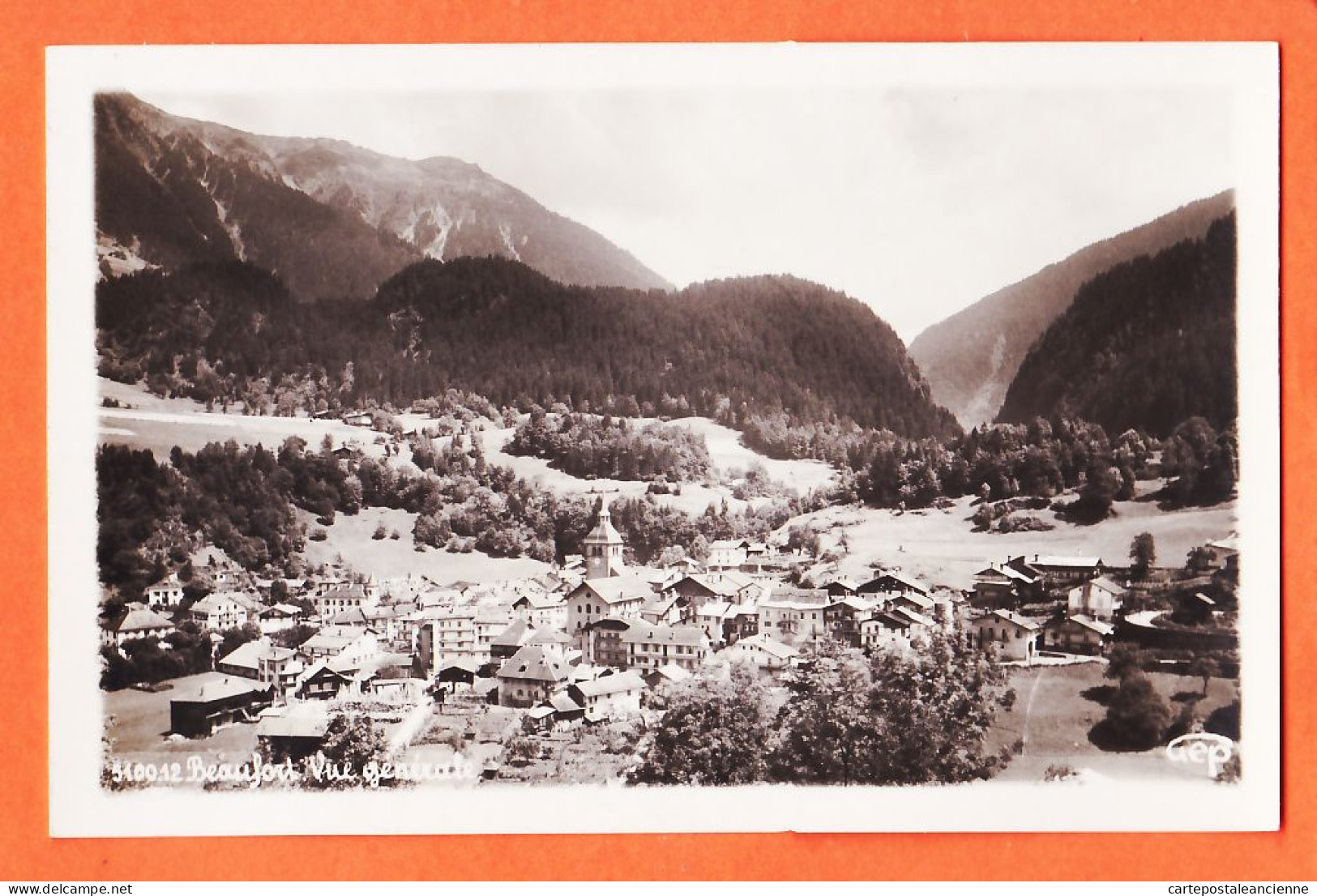 00257 ● BEAUFORT 73-Savoie Vue Générale Du Village 1950s Photo-Bromure HOURLIER-BOUQUERON 5100-12 La Tronche Isère - Beaufort