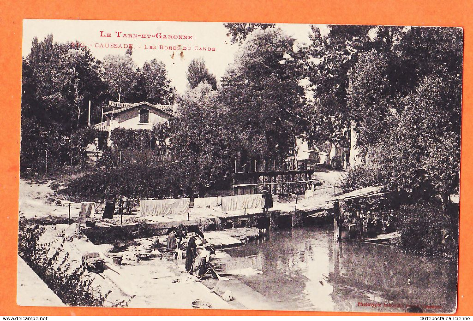 00019  / ⭐ ◉  82-CAUSSADE Lavandières Bords CANDE 1914 à Paul VIGUIER LAVALETTE Poudis Blan- LABOUCHE 210 Tarn-Garonne - Caussade