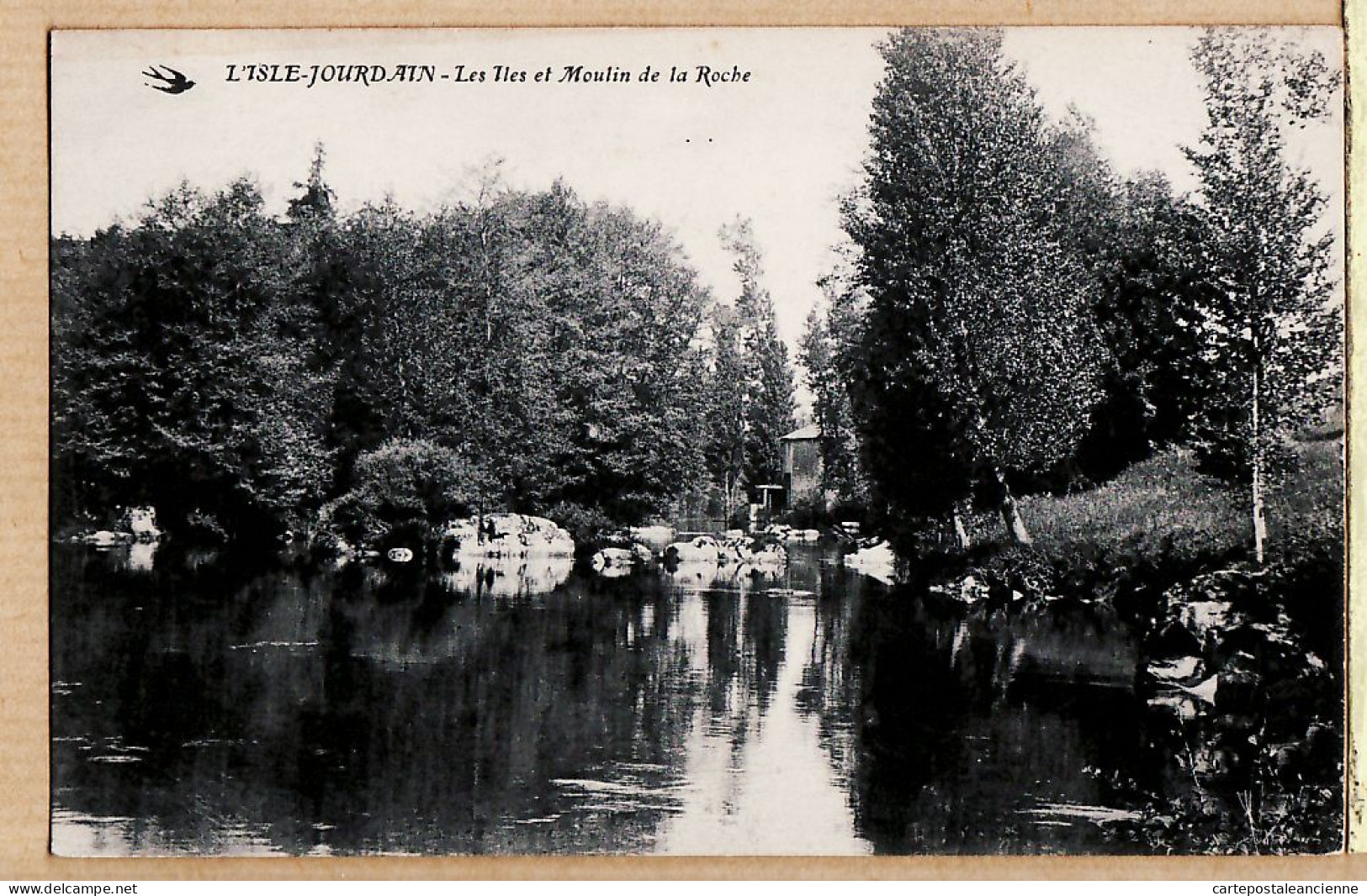 00245 ● Vienne L'ISLE JOURDAIN Mouli Et Ile De La Roche CPA 1910s - L'HIRONDELLE  - L'Isle Jourdain