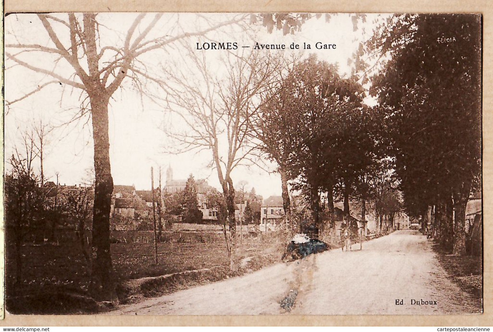 00093 ● LORMES Nièvre-Presse Avenue De La GARE 1940s à TORFOU Brasserie Chantecler Avenue Grammont Tours - Lormes