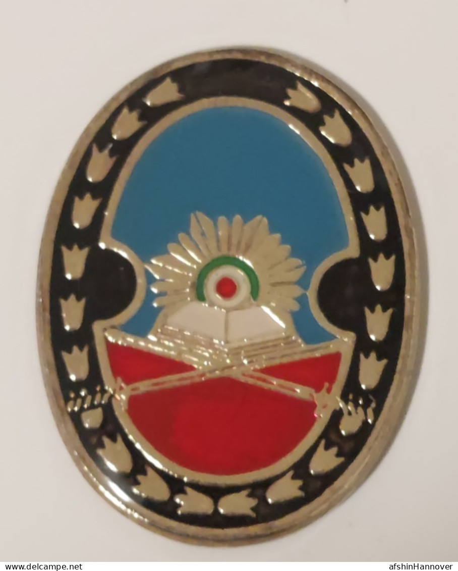 Persian, Iran , Iranian Three Badges Of The Army Officer College    سه سنجاق سینه دانشکده افسری ارتش - Army