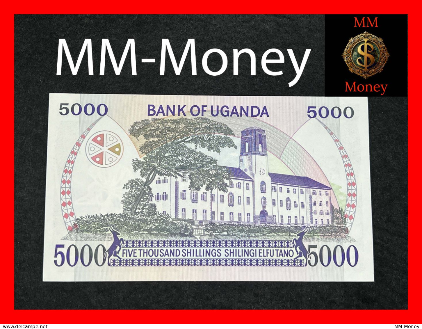 UGANDA  5.000  5000  Shillings  1986  P. 24     UNC - Uganda