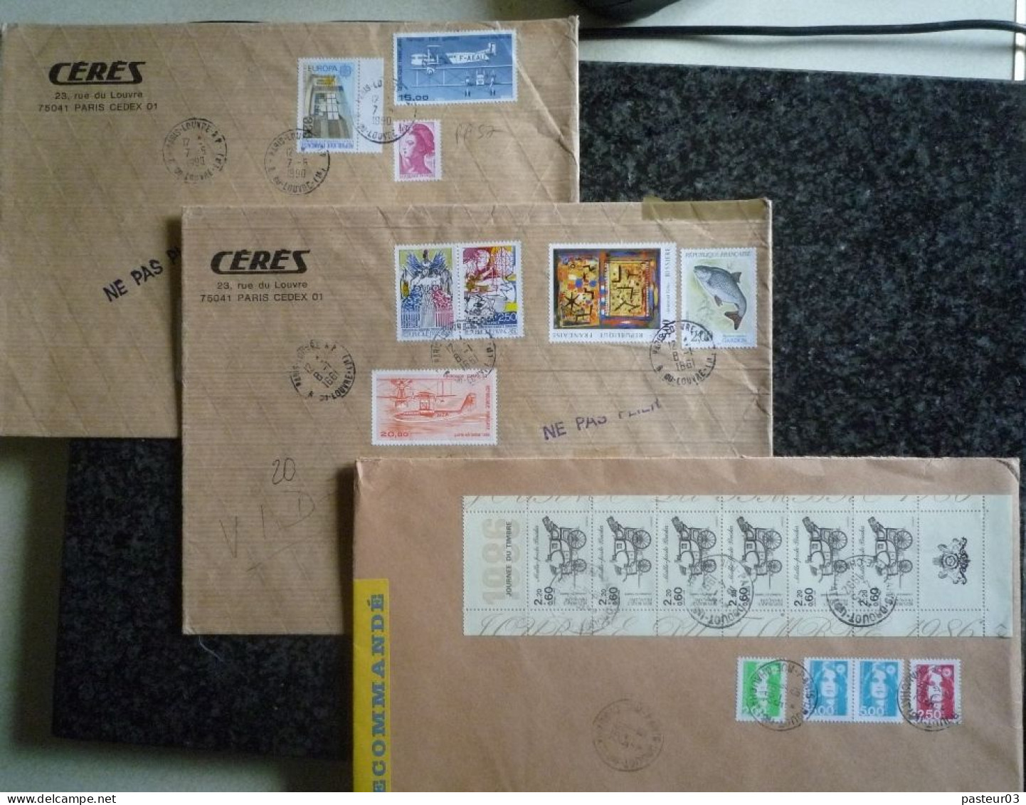 Lot De  36 Lettres Recommandées Années 1975 à 1990 Environ Voir Scan - Storia Postale