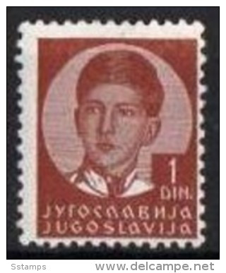 1935  300-14  JUGOSLAVIJA JUGOSLAWIEN Koenig Petar Ii  -- PAPER NORMAL NEVER HINGED - Unused Stamps