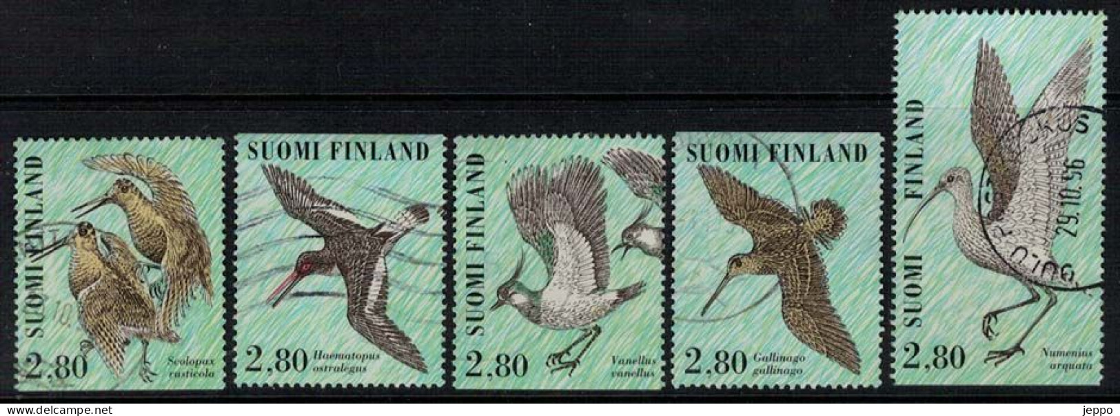 1996 Finland, Shore Birds, Complete Set Used. - Used Stamps