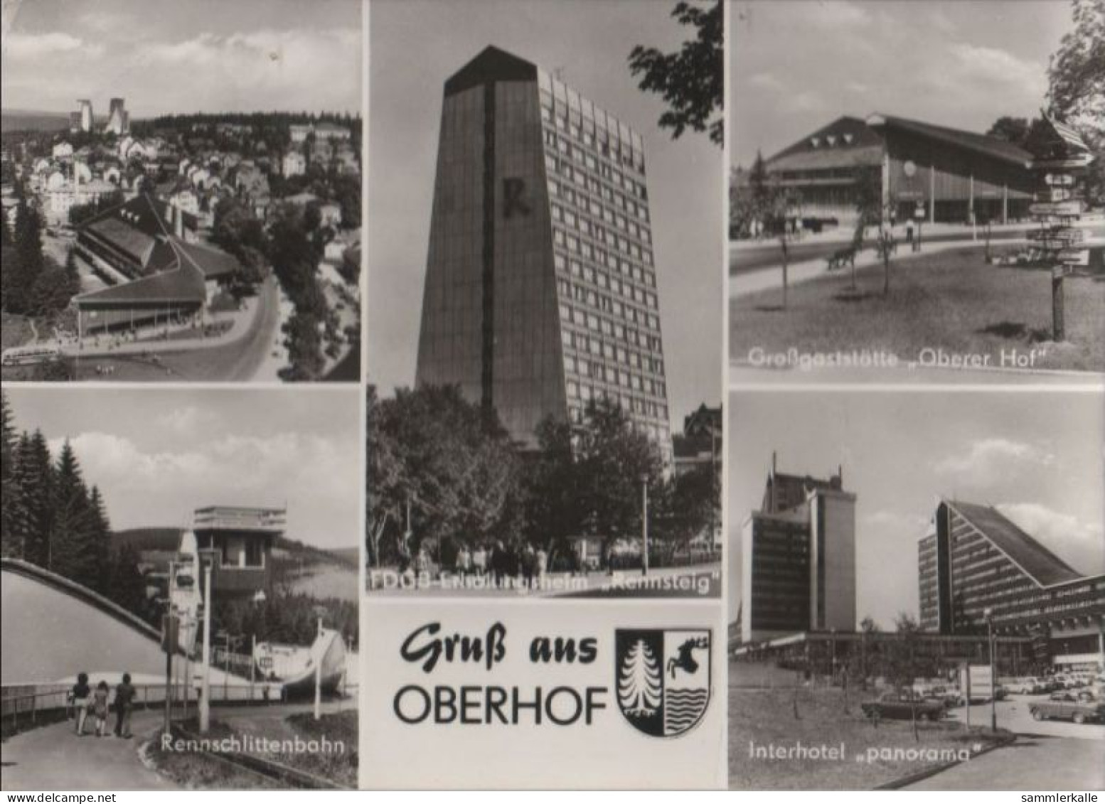 43580 - Oberhof - U.a. Rennschlittenbahn - 1977 - Oberhof