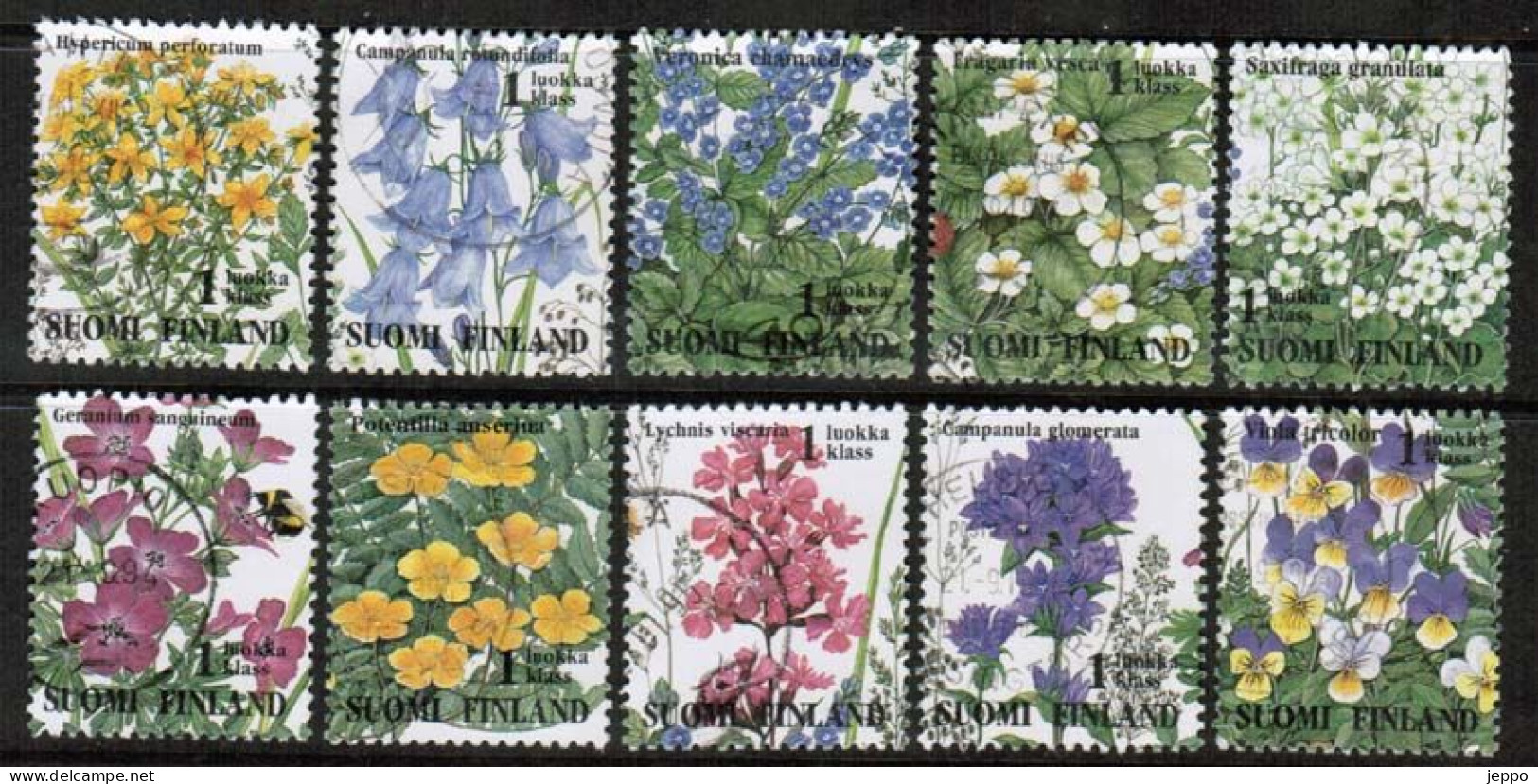 1994 Finland, Wild Flowers Complete Set Used. - Gebraucht