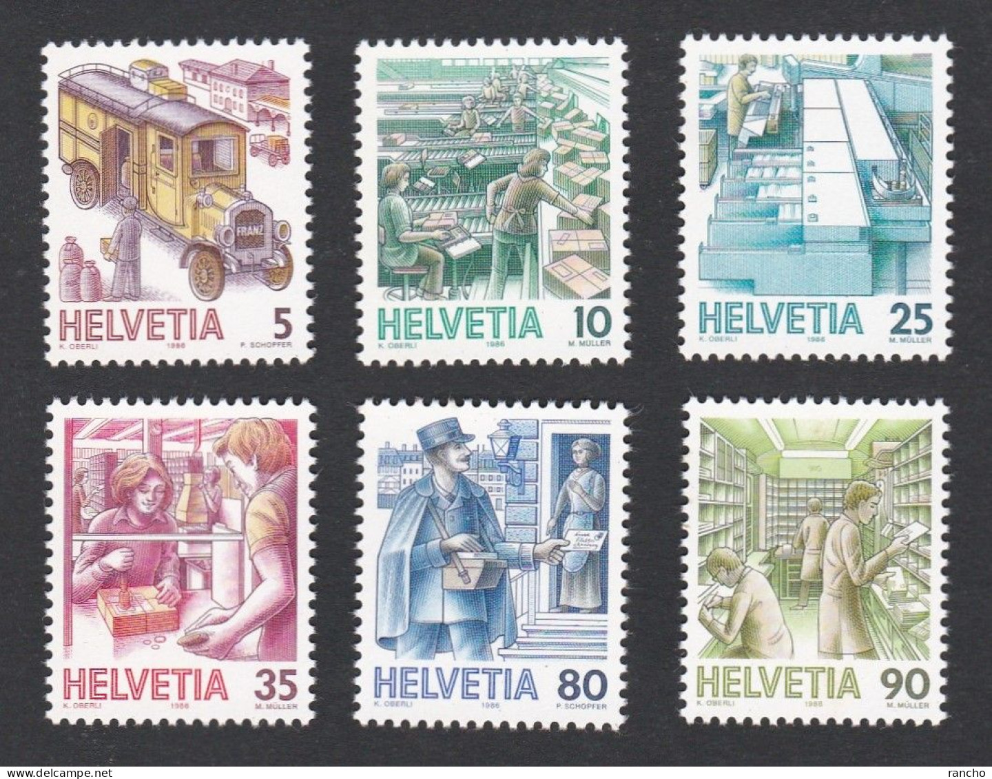 ** SERIE DE COLLECTION NEUF 1986 C/.S.B.K. Nr:731x/742x. Y&TELLIER Nr:1250/1255. MICHEL Nr:1321ya/1326ya.** - Unused Stamps