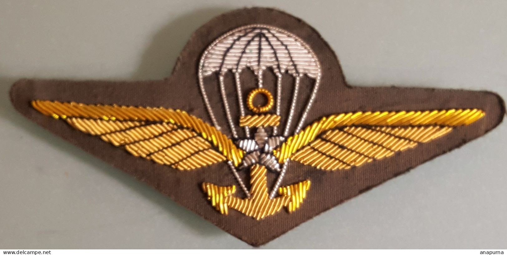 Brevet Parachutiste De L’aéronavale Pour Le Commando Ponchardier. Cannetile De Belle Facture, Refabrication - Patches