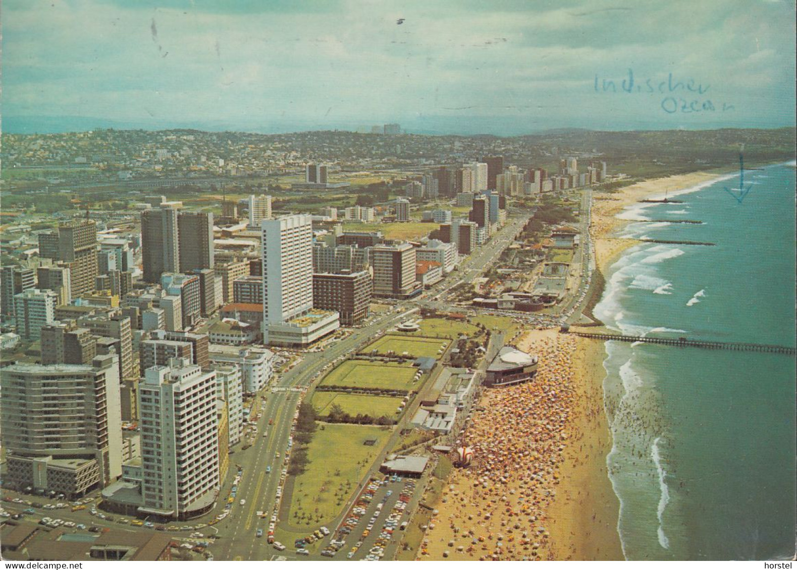 South Africa - Durban - "The Golden Mile" - Coast - Aerial View - Nice Stamp - South Africa