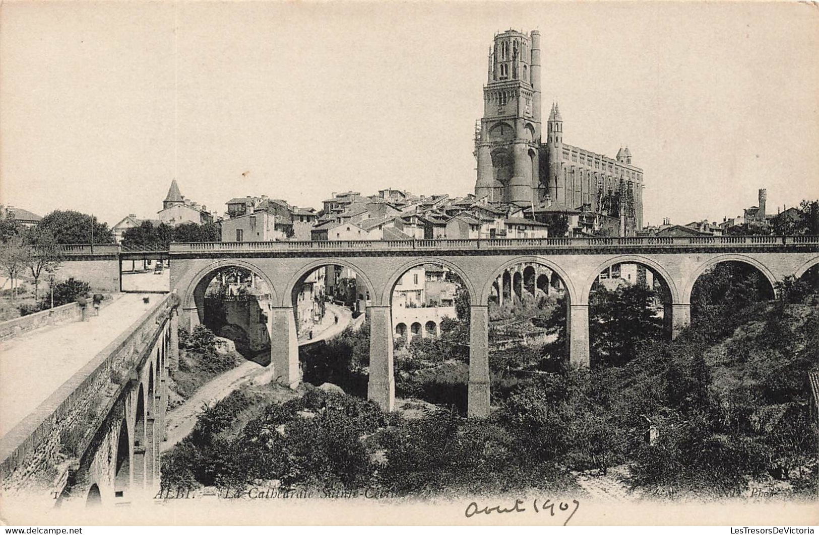 FRANCE - Albi - Vue De La Cathédrale - Vue Sur Le Chemin De Fer - Animé - Vue Générale - Carte Postale Ancienne - Albi