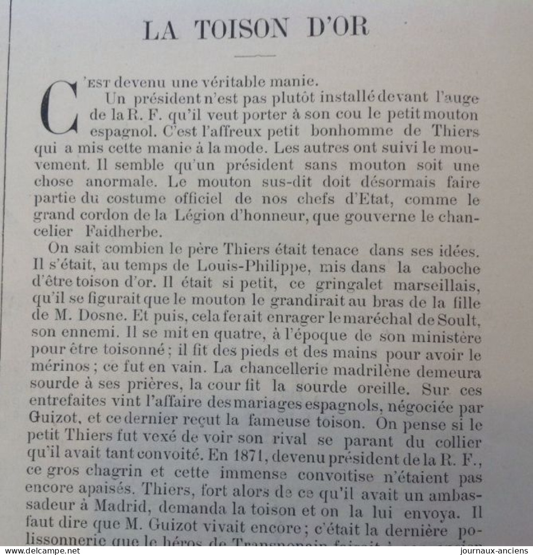 1882 LE MONDE PARISIEN - LA TOISON D'OR - GAMBETTA - FREYCINET - RANC - FERRY - GARDE NATIONALE - MONTGOLFIERE - Revues Anciennes - Avant 1900