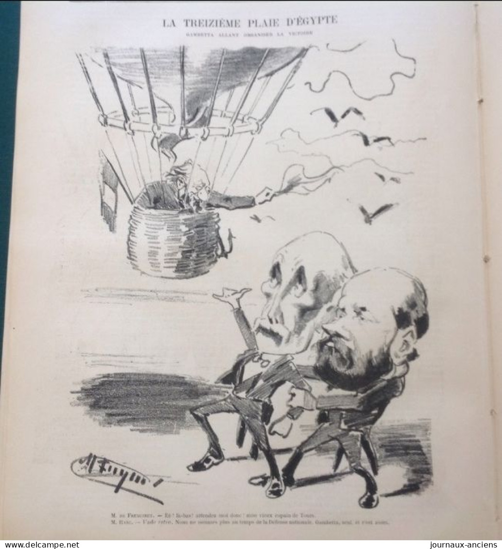 1882 LE MONDE PARISIEN - LA TOISON D'OR - GAMBETTA - FREYCINET - RANC - FERRY - GARDE NATIONALE - MONTGOLFIERE - Zeitschriften - Vor 1900