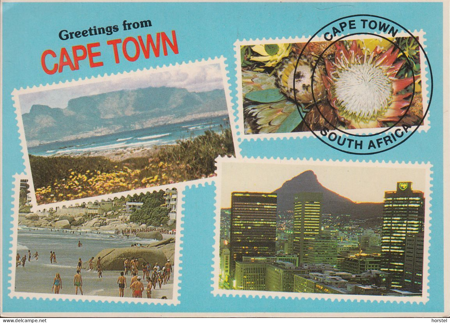 South Africa - Cape Town - Four Views - 2x Nice Stamp - Afrique Du Sud