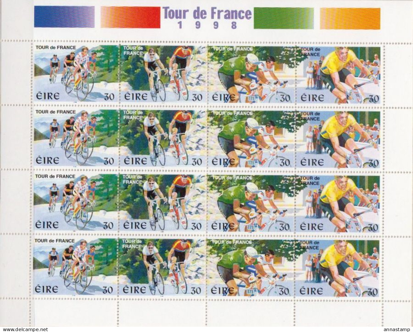 Ireland MNH Minisheet - Cycling