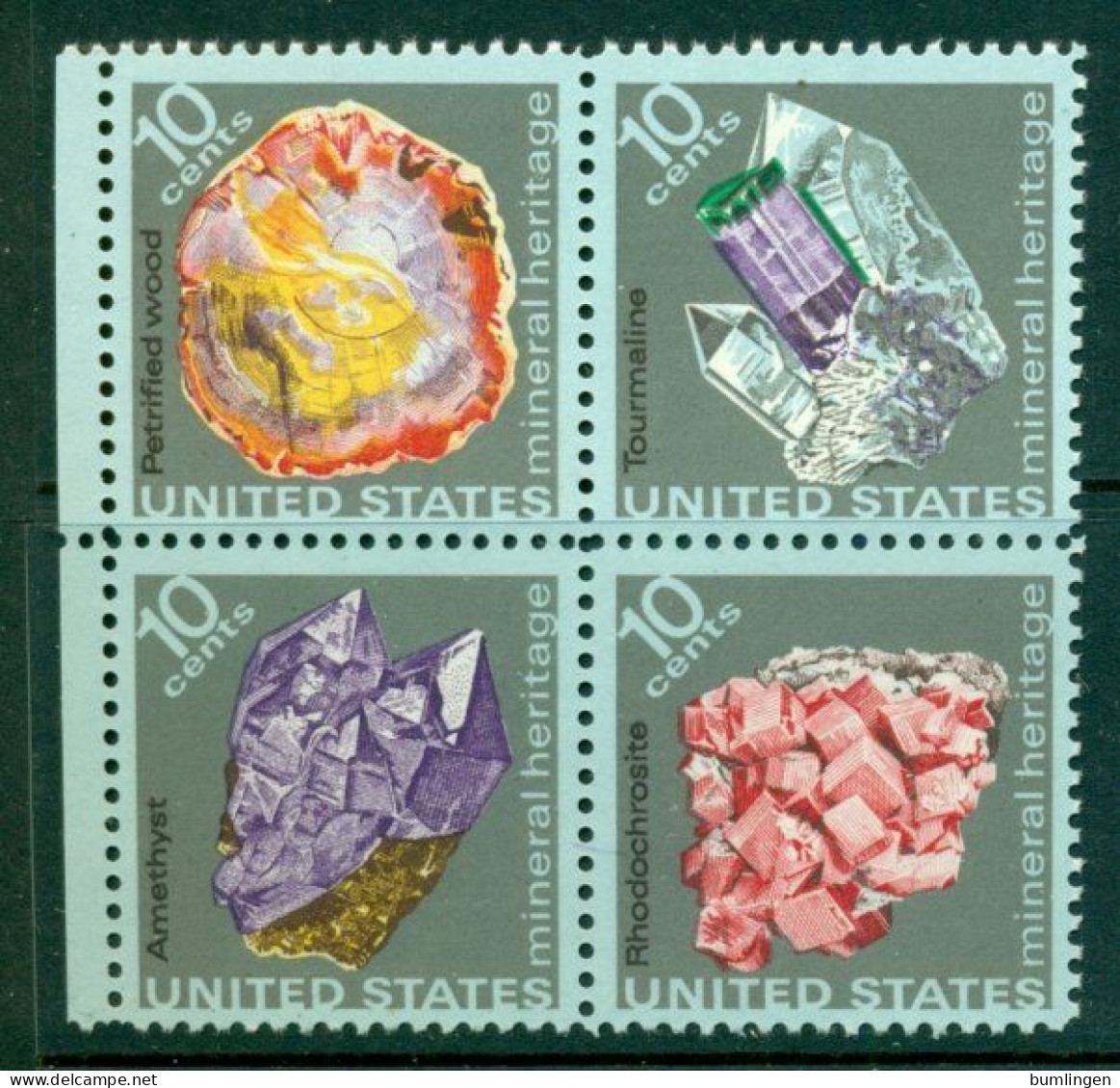 USA 1974 Mi 1145-48 Block Of Four** Minerals [B722] - Other & Unclassified