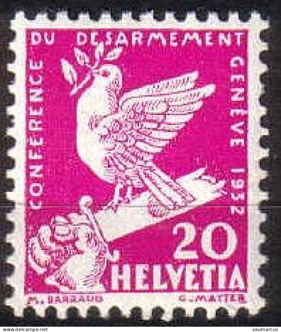 1932 Zu 187 / Mi 252 / YT 256 ** / MNH Conférence Du Désarmement Voir Description - Ungebraucht