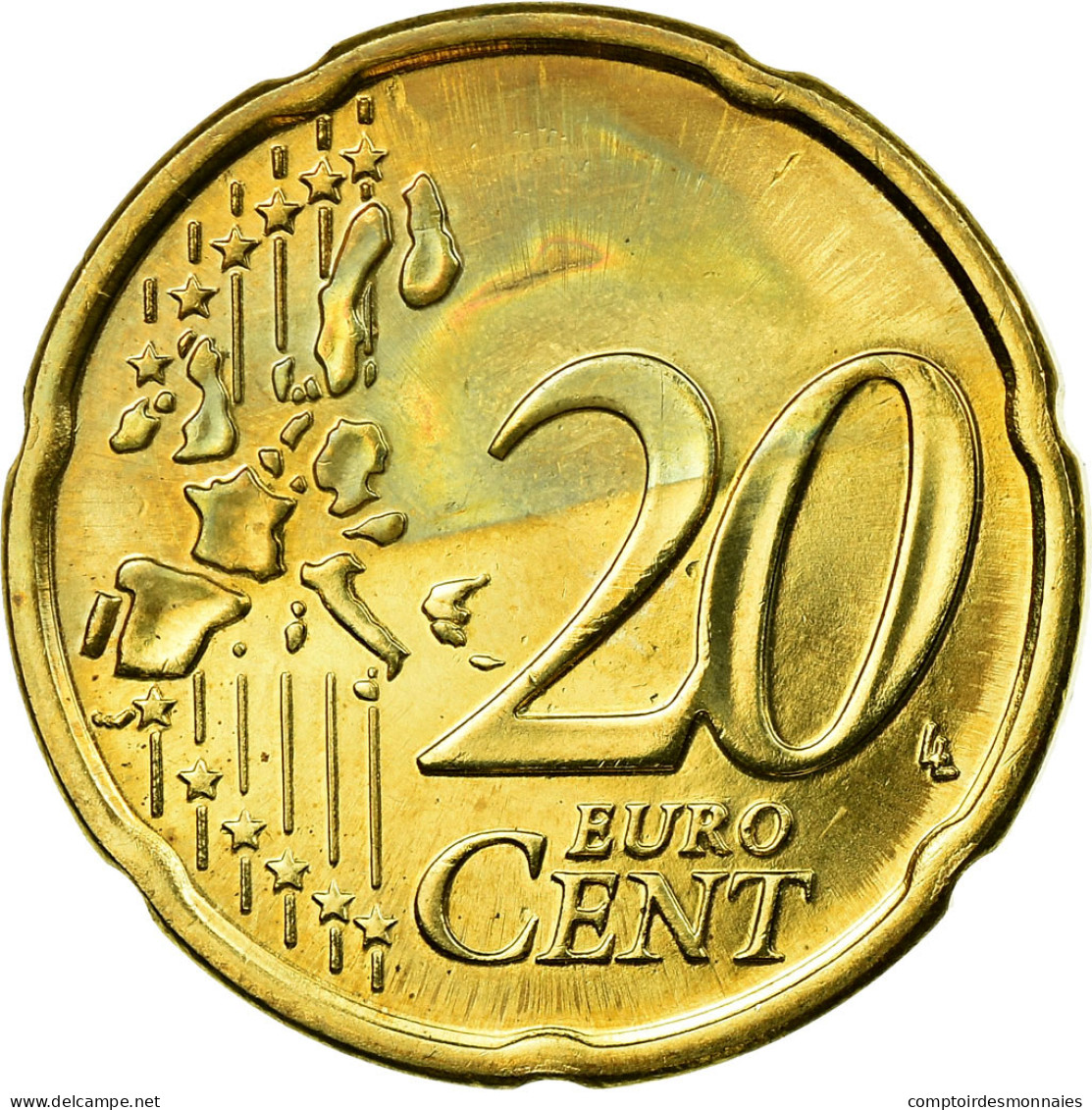 Finlande, 20 Euro Cent, 2001, TTB, Laiton, KM:102 - Finlandia