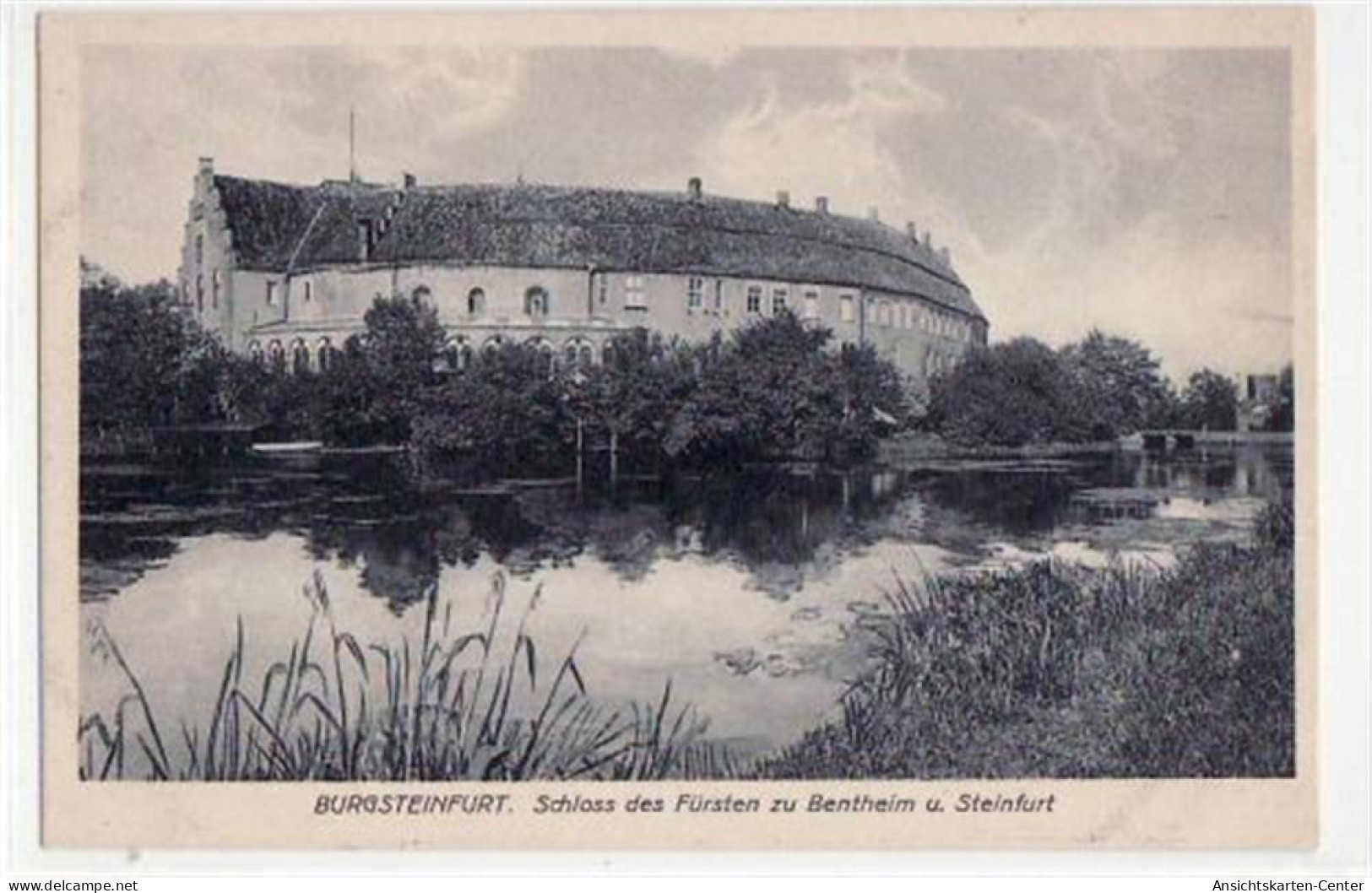 39063502 - Burgsteinfurt Mit Schloss Des Fuersten Zu Benheim U. Steinfurt. Ungelaufen Handschriftliches Datum Von 1914. - Ibbenbueren