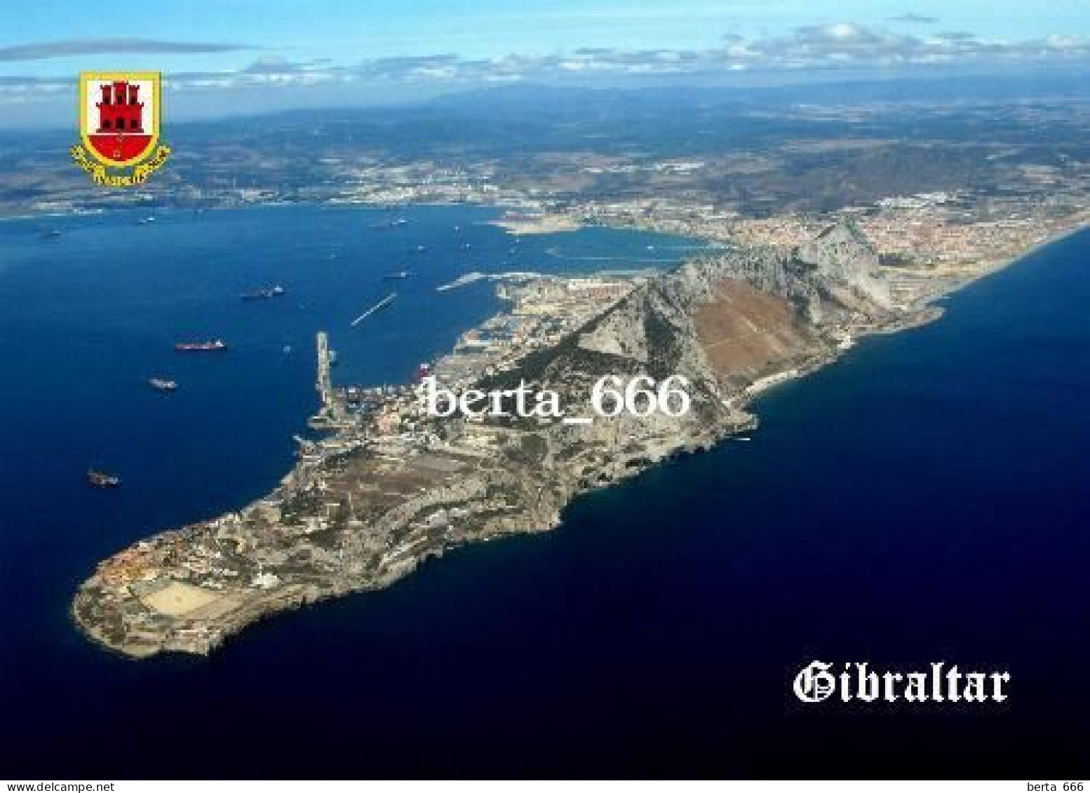 Gibraltar Aerial View New Postcard - Gibilterra