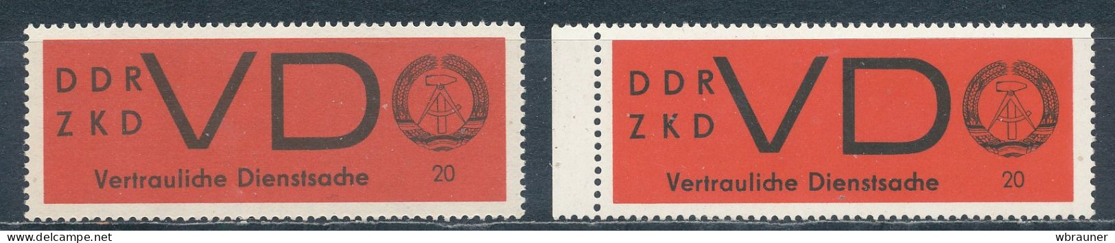 DDR Dienstmarken D 3 X + Y ** Mi. 5,60 - Mint