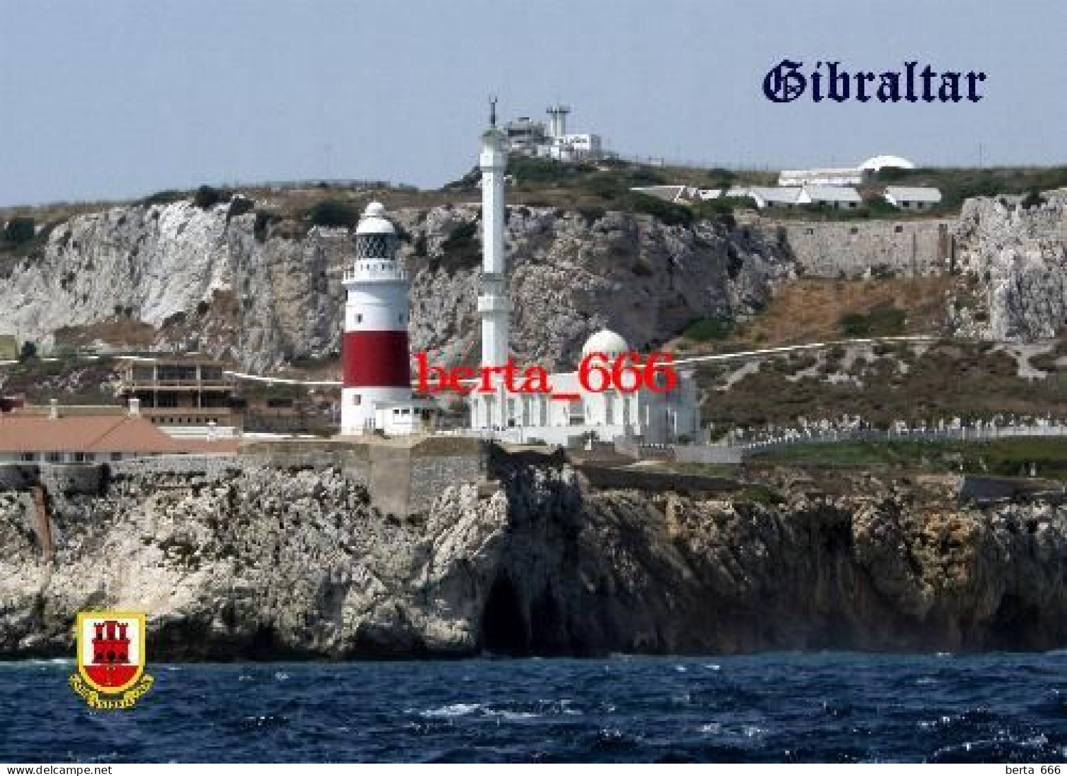Gibraltar Europa Point Lighthouse And Mosque New Postcard - Gibraltar