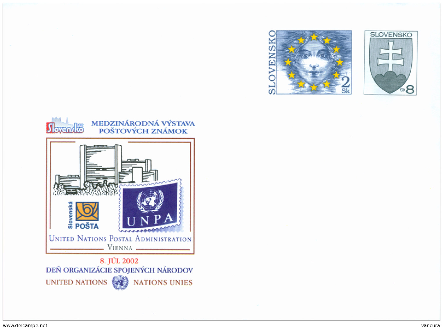 COB 53 Slovakia 2002 - Day Of OSN And UNPA 2002 - Enveloppes