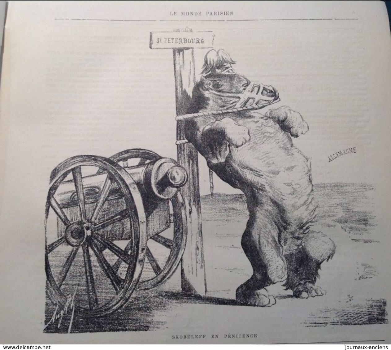 1882  LE MONDE PARISIEN - OURS SAINT PETERBOURG - LOI SUR L'ENSEIGNEMENT PRIMAIRE - DÉPUTÉS EN VOYAGE - Mr ANDRIEUX - Zeitschriften - Vor 1900