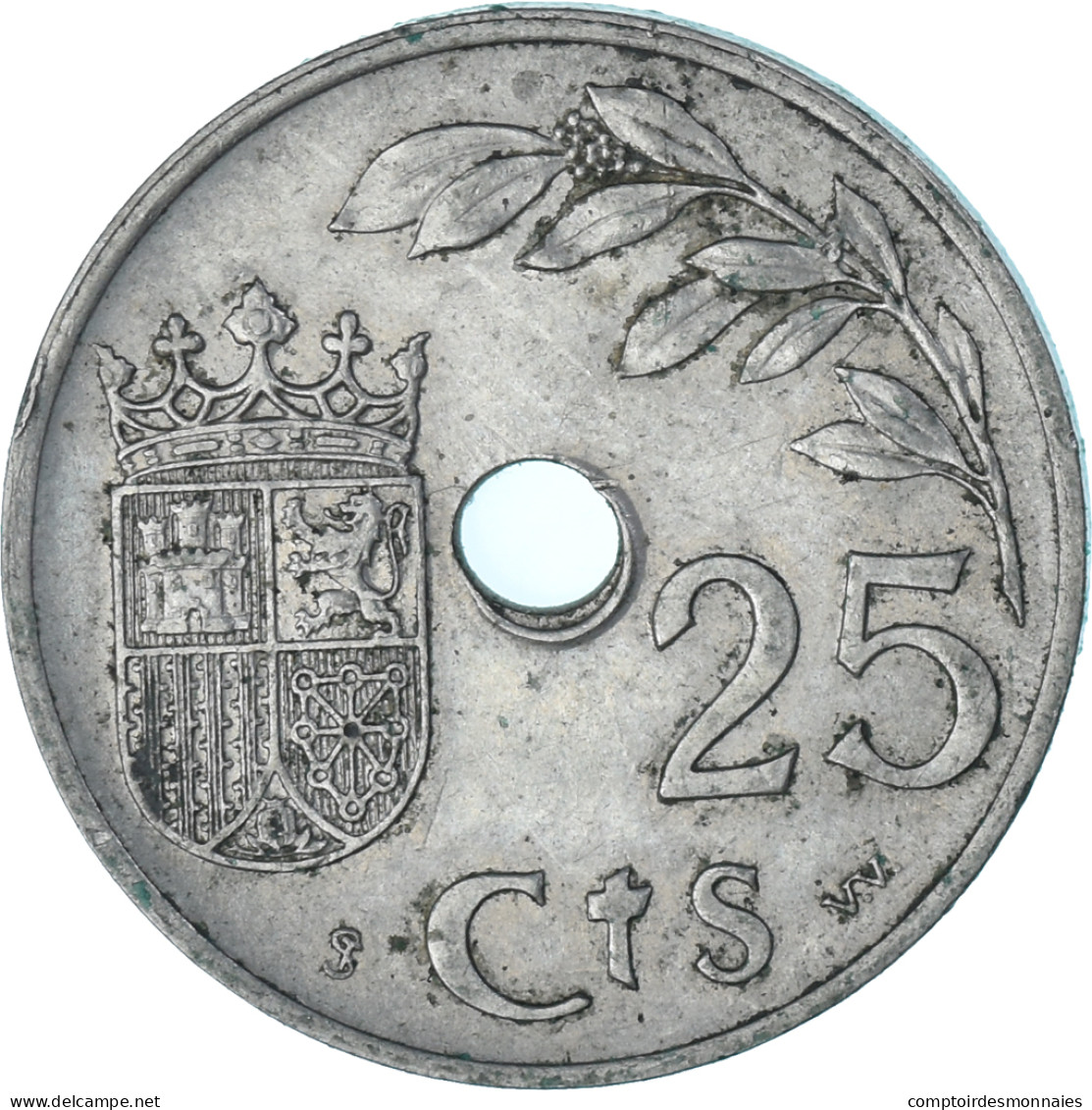 Monnaie, Espagne, 25 Centimos, 1937 - 25 Centesimi