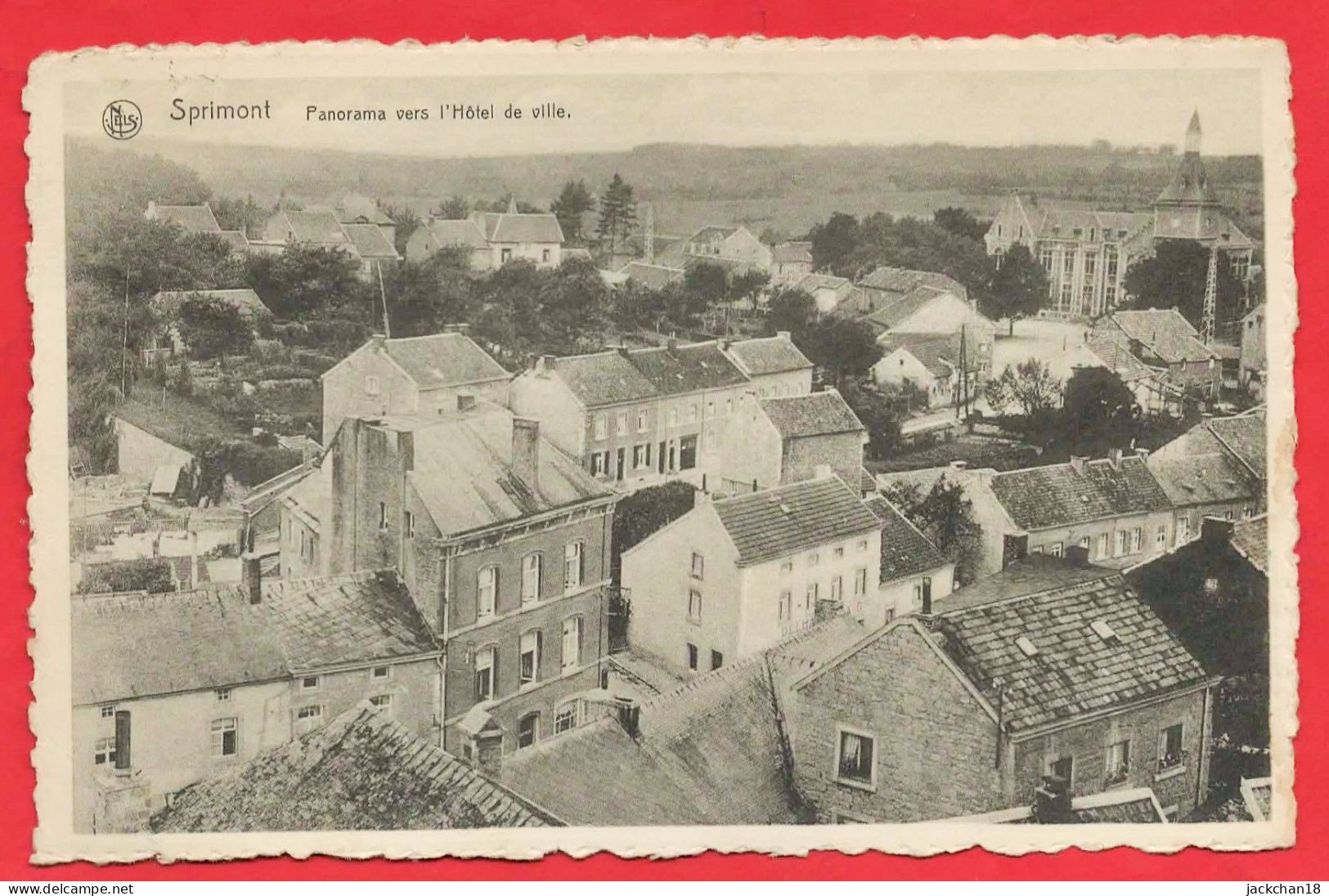 -- SPRIMONT PANORAMA  VERS L'HÔTEL DE VILLE -- - Sprimont