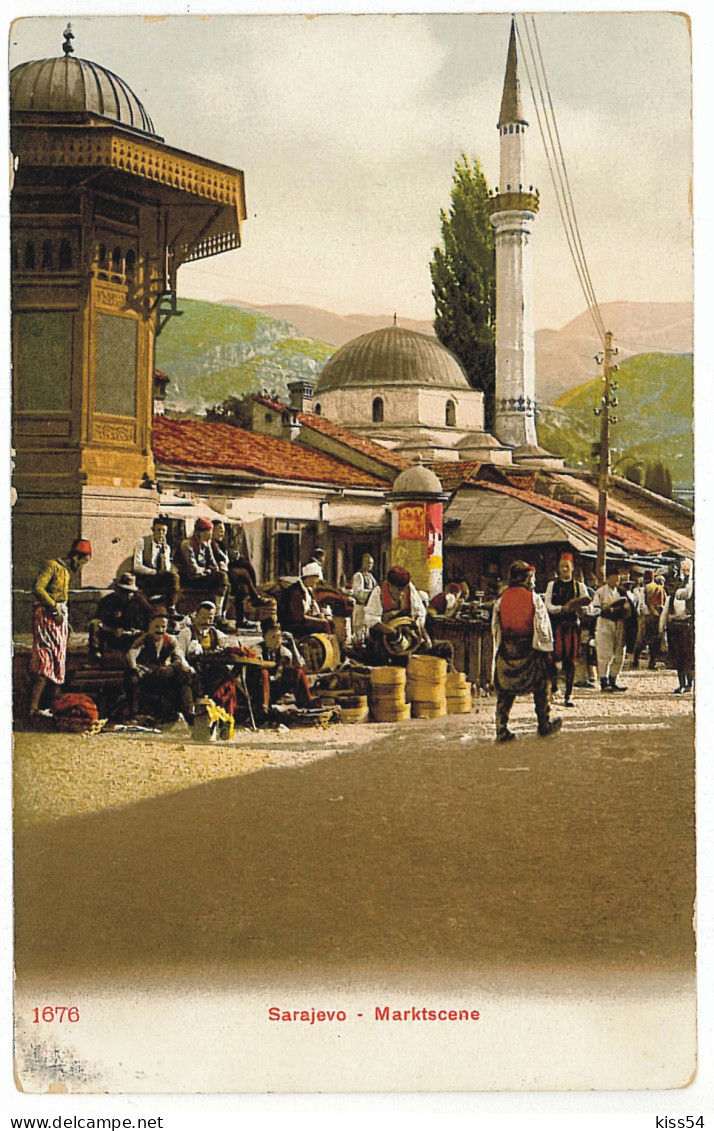 BO 1 - 3234 SARAJEVO, Bosnia, Market - Old Postcard - Unused - Bosnia Erzegovina