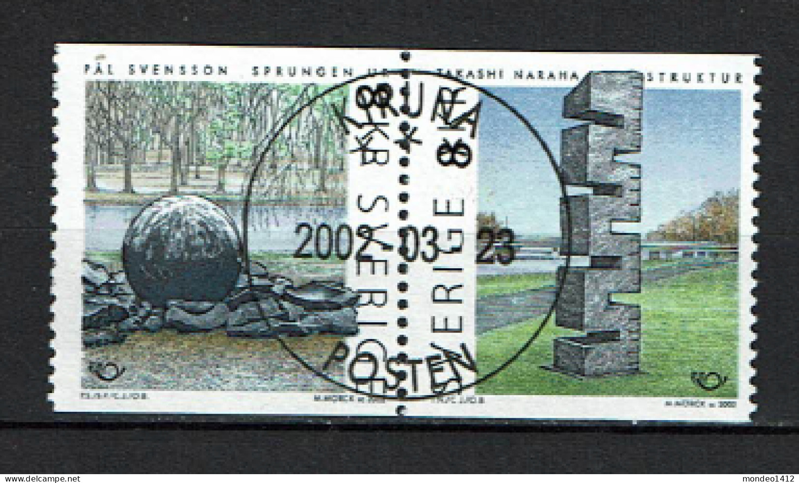 Sweden 2002 - Kristianstad - Town Of Sculptures - Used - Gebraucht