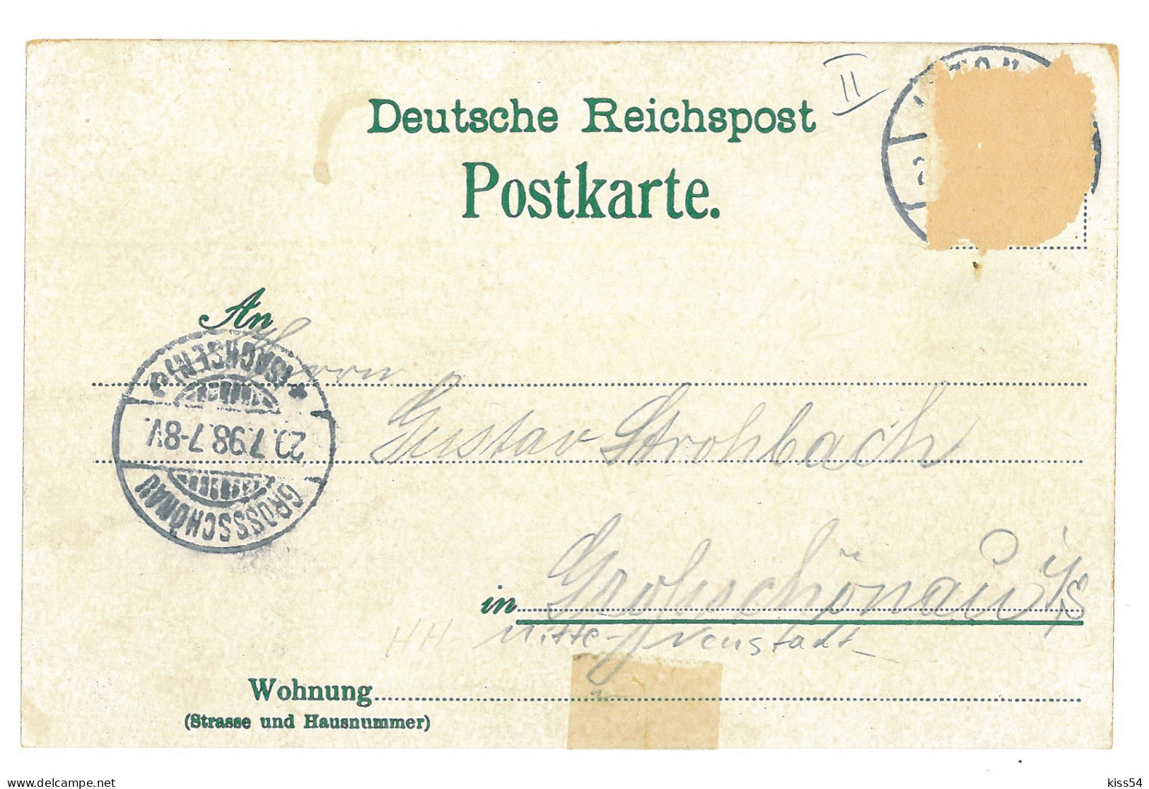 GER 33 - 16919 HAMBURG, Litho, Germany - Old Postcard - Used - 1898 - Harburg