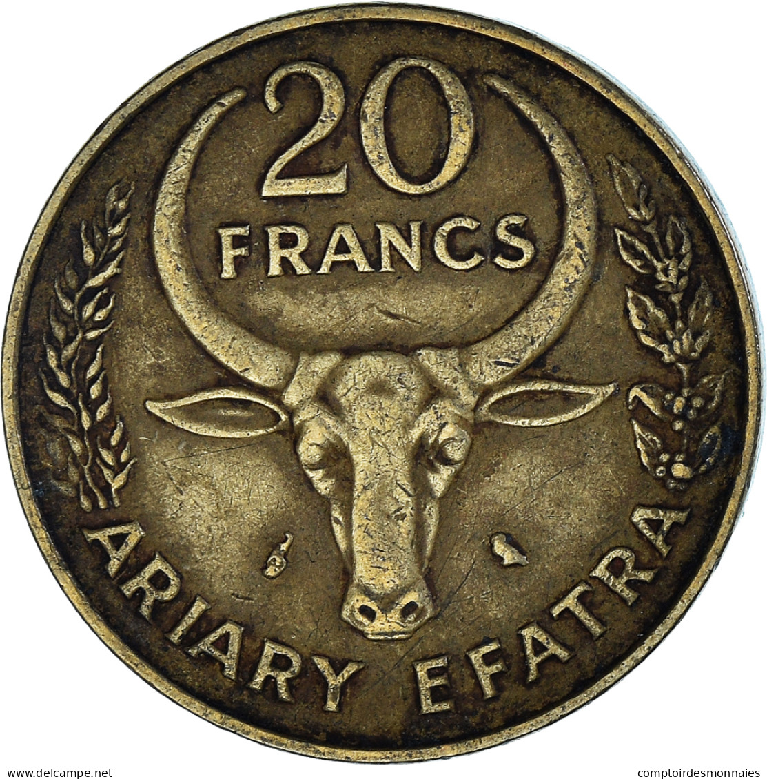 Monnaie, Madagascar, 20 Francs, 4 Ariary, 1989 - Madagascar
