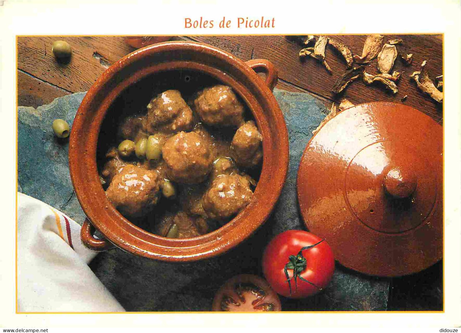 Recettes De Cuisine - Boles De Picolat - Gastronomie - CPM - Voir Scans Recto-Verso - Recipes (cooking)