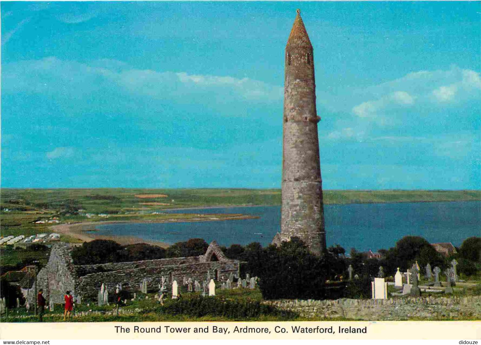 Irlande - Waterford - Ardmore - The Round Tower And Bay - Vieilles Pierres - CPM - Voir Scans Recto-Verso - Waterford