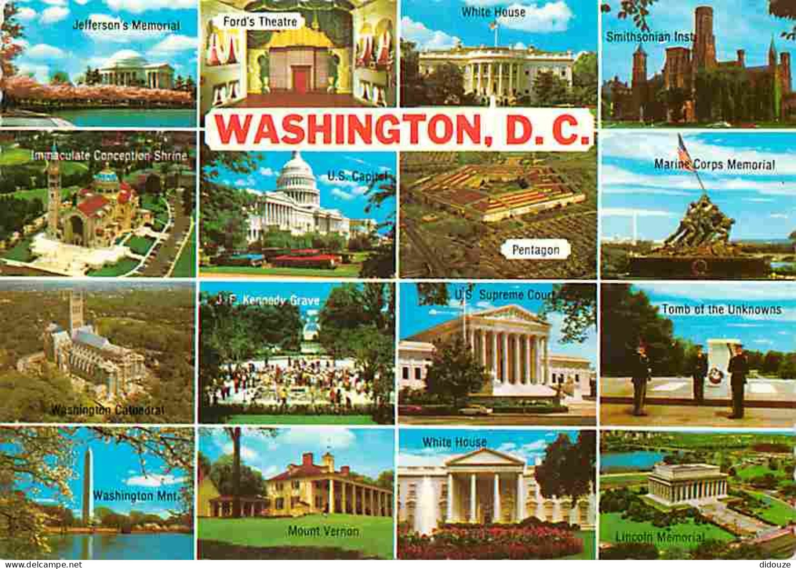 Etats Unis - Washington - Multivues - Carte Neuve - CPM - Voir Scans Recto-Verso - Washington DC