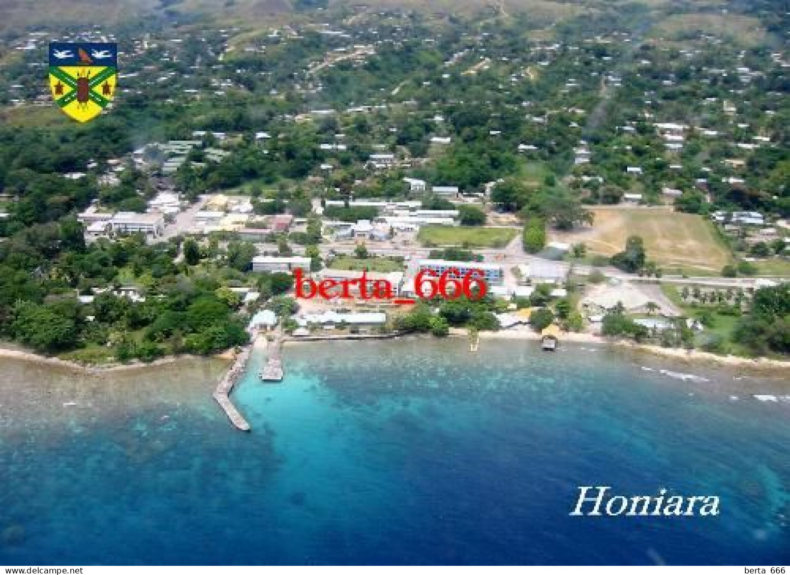 Solomon Islands Honiara Aerial View New Postcard - Solomon Islands