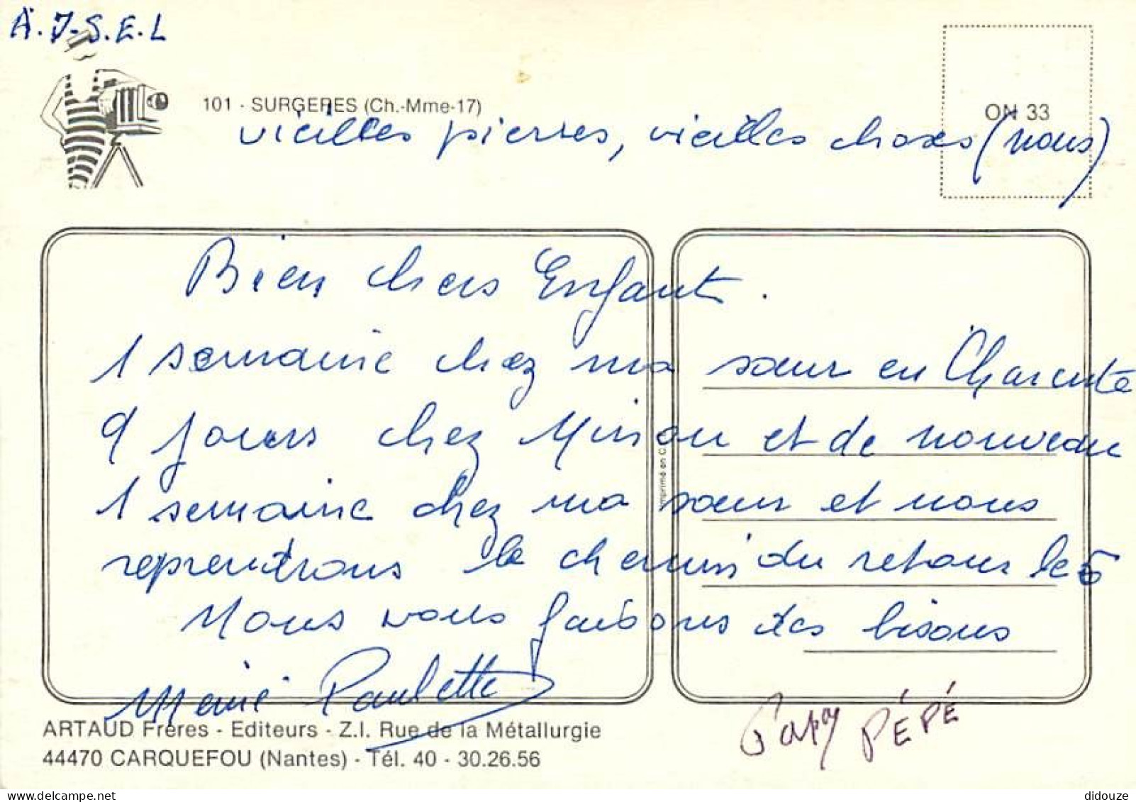 17 - Surgères - Multivues - Blasons - CPM - Voir Scans Recto-Verso - Surgères