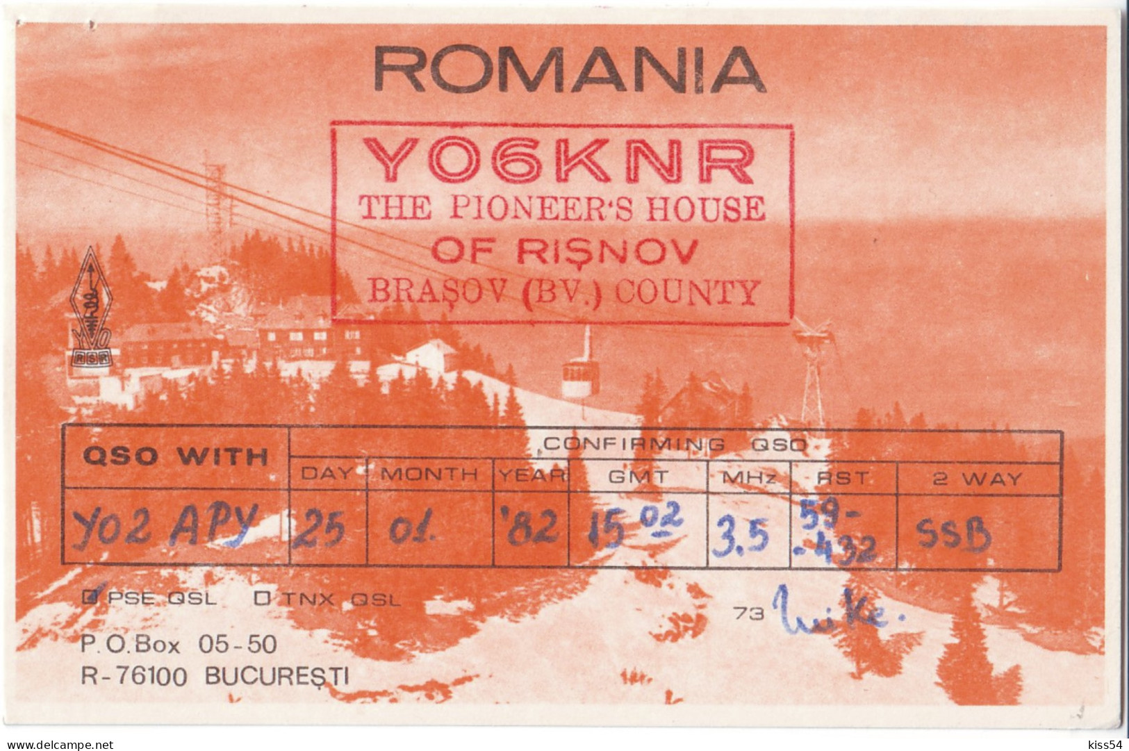 Q 12 - 208 ROMANIA, Radio - 1982 - Radio-amateur