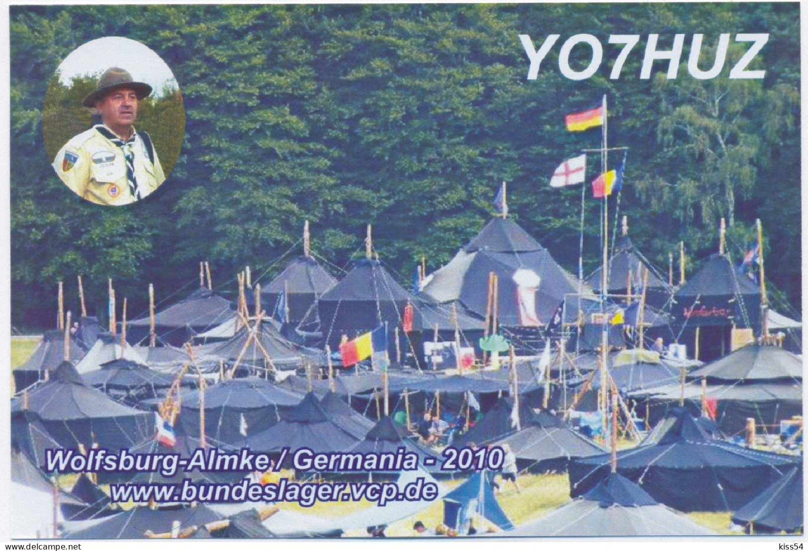 Q 12 - 326-a ROMANIA - Scoutisme - Germany Wolsburg, Almke Camp. - 2010  - Radio Amateur