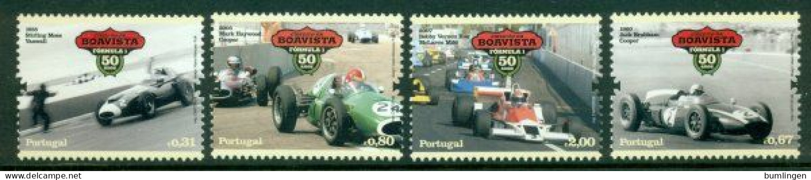 PORTUGAL 2008 Mi 3313-16** Motor Sport – Formula 1 [B744] - Cars