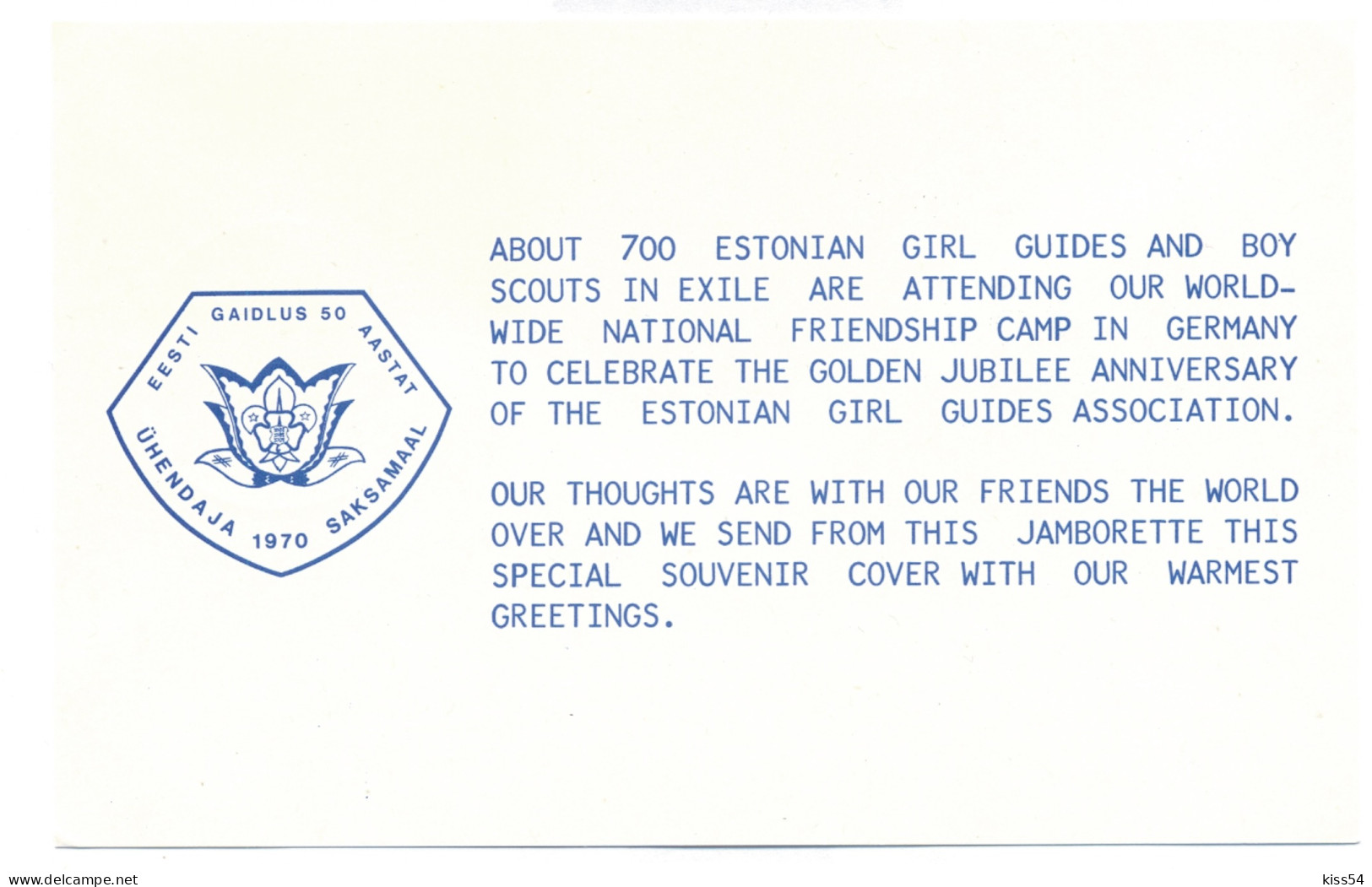 SC 66 - 677-a Scout GERMANY - Cover - Used - 1970 - Lettres & Documents