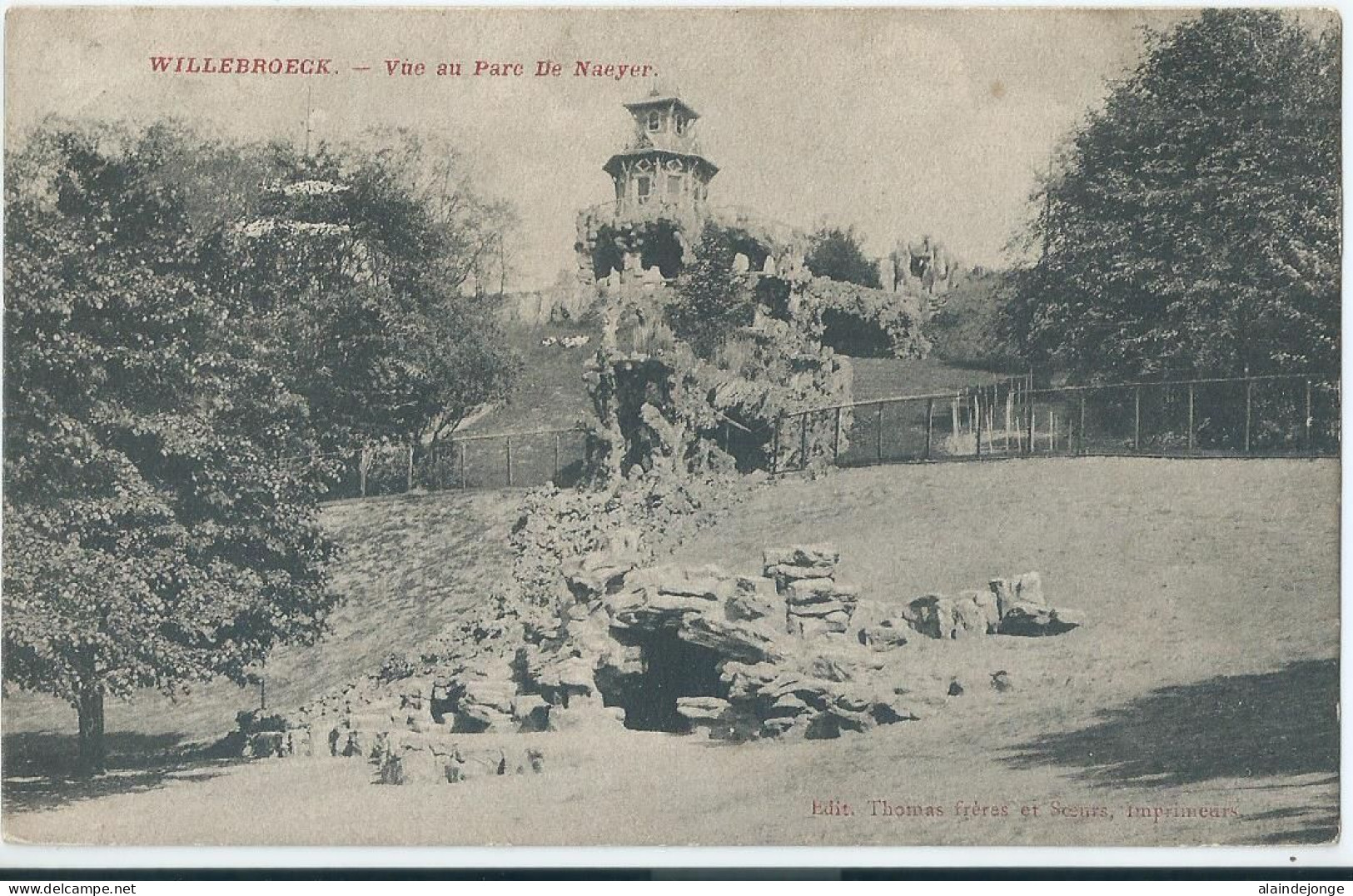 Willebroek - Willebroeck - Vue Au Parc De Naeyer - 1909 - Willebroek