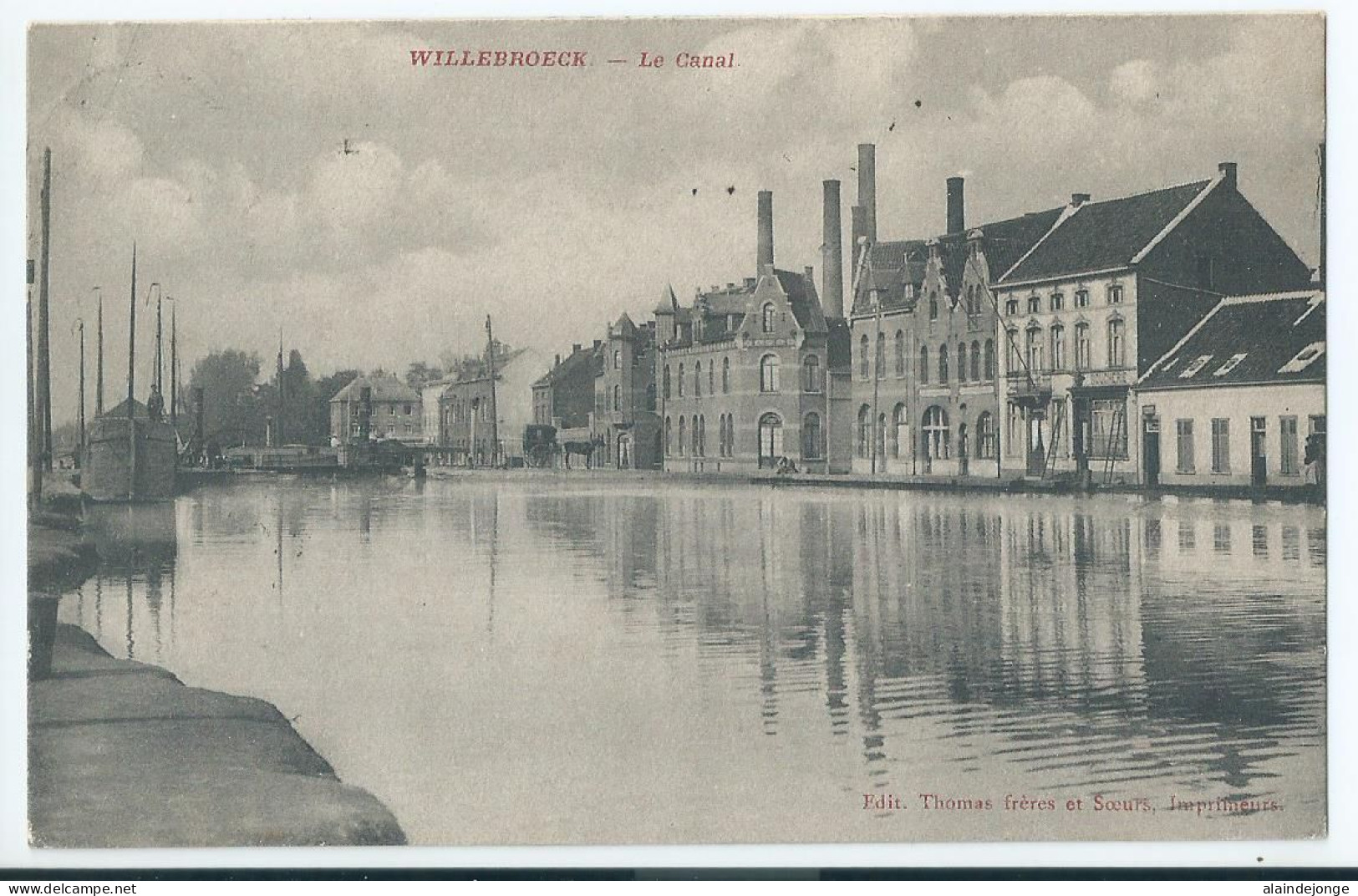 Willebroek - Willebroeck - Le Canal - 1909 - Willebrök