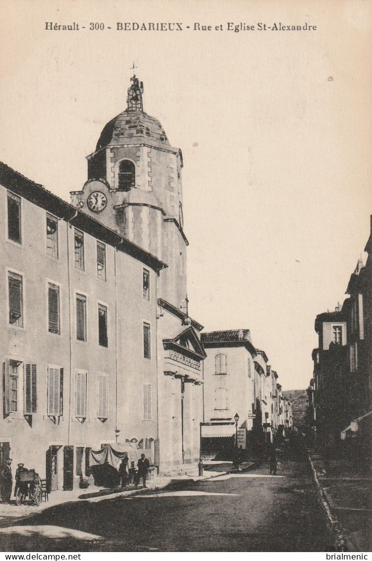 BEDARIEUX  Rue Et église St Alexandre - Bedarieux