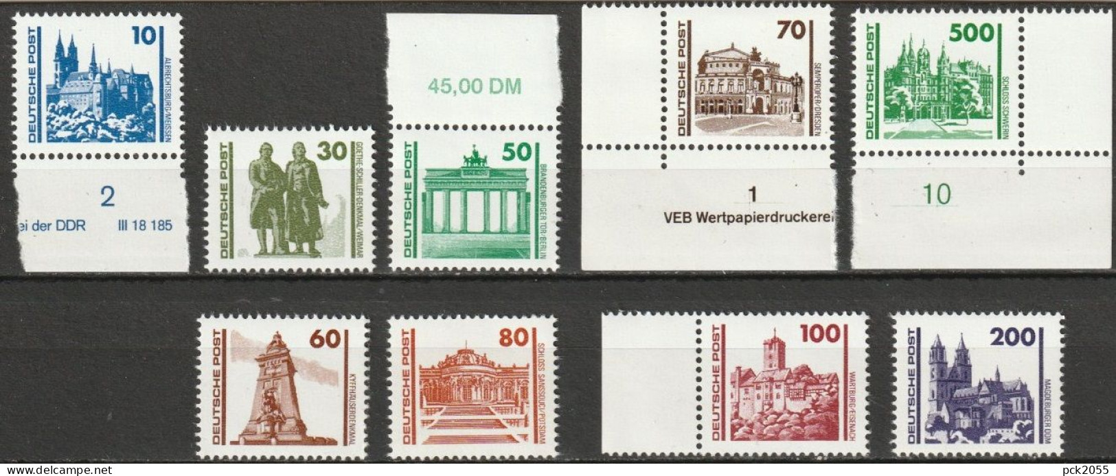 DDR 1990 MiNr.3344 - 3352 ** Postfrisch Bauwerke Und Denkmäler  ( EK 53/3 ) - Nuovi