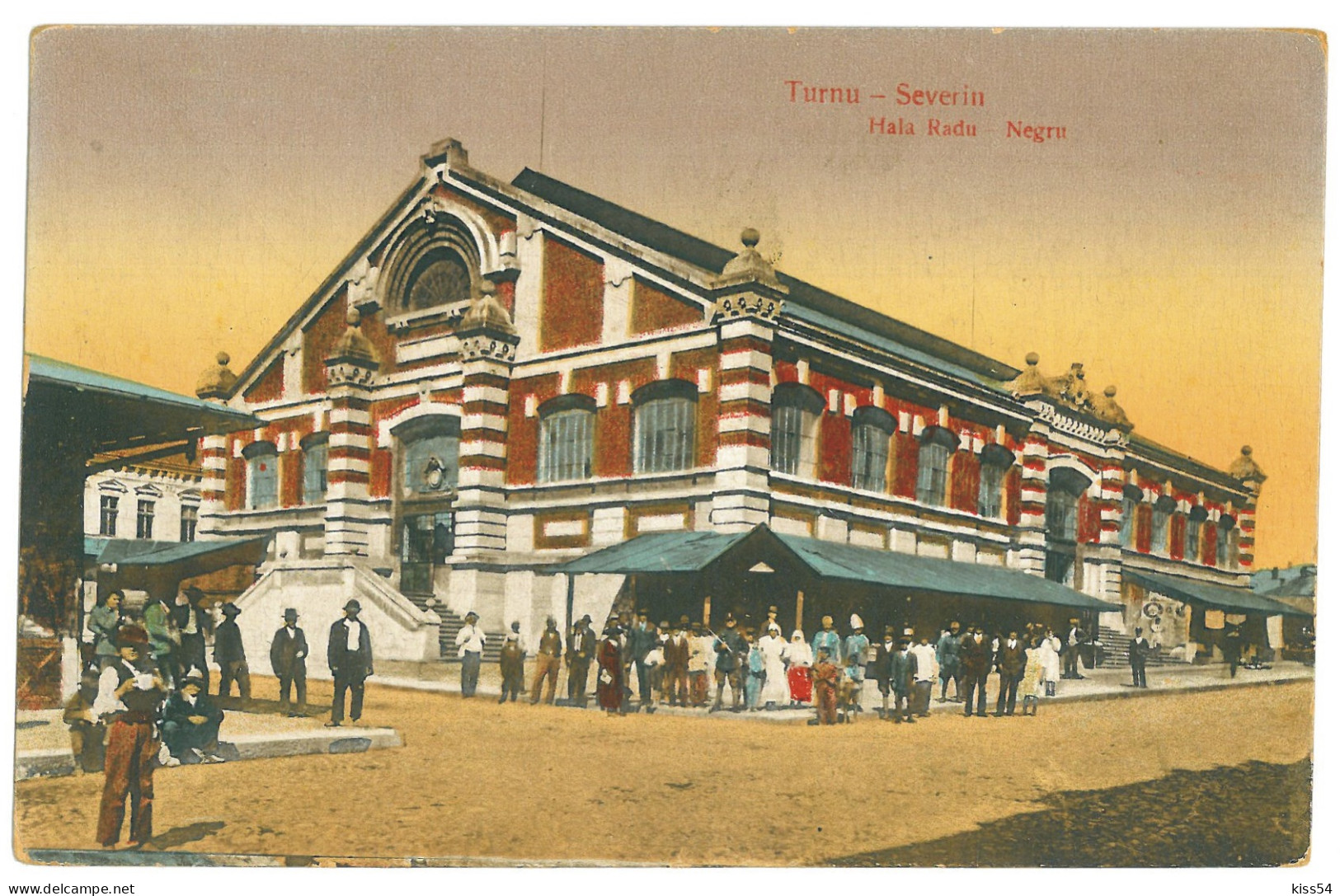RO 74 - 22767 TURNU-SEVERIN, Market, Hala, Romania - Old Postcard - Used - 1926 - Rumänien