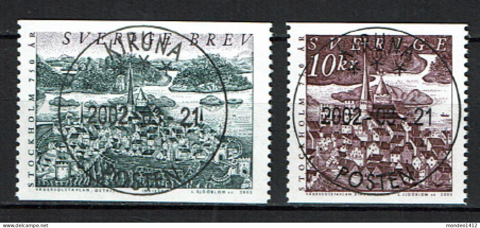 Sweden 2002 - The 750th Anniversary Of Stockholm - Used - Gebraucht
